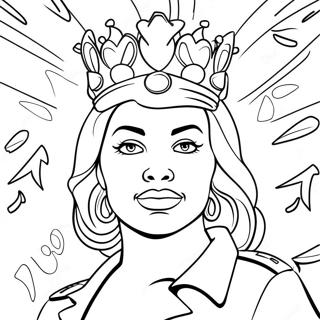 Queen Graffiti Gangster Coloring Page 39167-32522