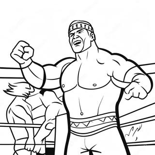 Wwe Superstars In Action Coloring Page 39188-32542