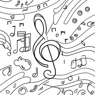 Music Note Sheet Coloring Page 39197-32550