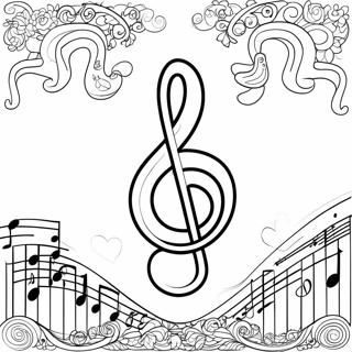 Music Note Sheet Coloring Page 39197-32551