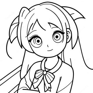 Anime Girl Coloring Page 391-311