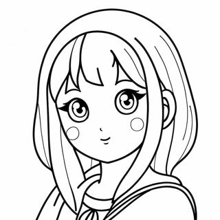 Anime Girl Coloring Page 391-312