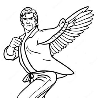 Cobra Kai Hawk Coloring Pages