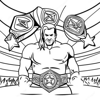 Wwe Championship Match Coloring Page 39218-32569