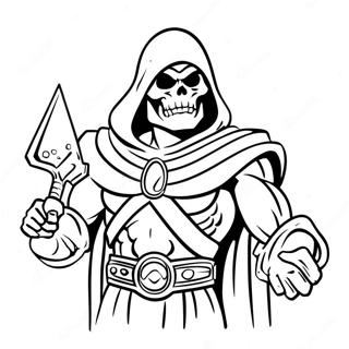 Skeletor With His Sword Coloring Page 39228-32581