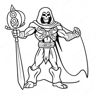 Skeletor With His Sword Coloring Page 39228-32584