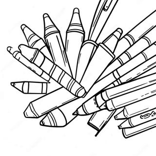 Crayons Coloring Page 39247-32588