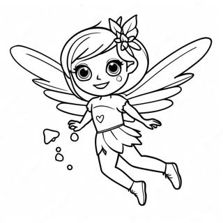 Sparkling Pixie In Flight Coloring Page 39258-32597