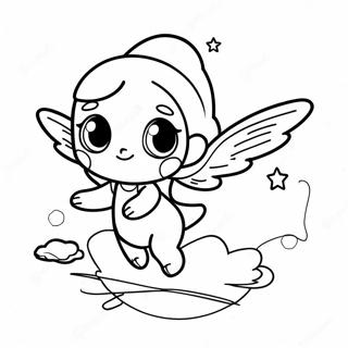 Sparkling Pixie In Flight Coloring Page 39258-32599