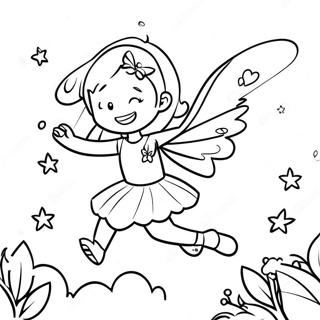 Sparkling Pixie In Flight Coloring Page 39258-32600