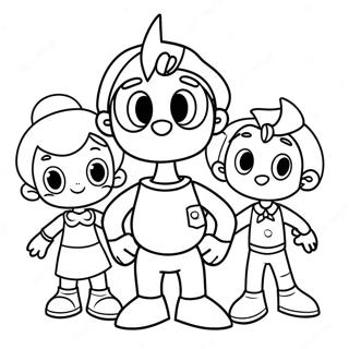 Cyberchase Characters Adventure Coloring Page 39308-32644