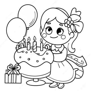 Happy Birthday Sister Coloring Page 39317-32640