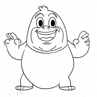 Funny Grimace Character Coloring Page 3931-3181