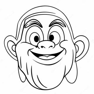 Funny Grimace Character Coloring Page 3931-3182