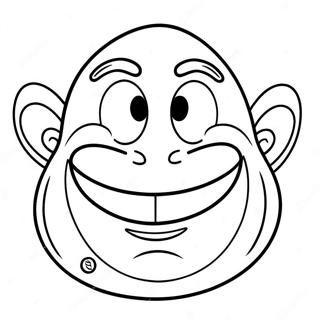 Funny Grimace Character Coloring Page 3931-3184