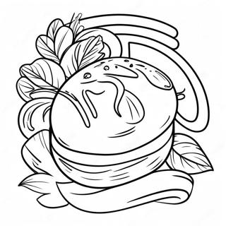 Bread Barbershop Logo Coloring Page 39357-32676