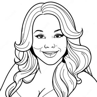 Mariah Carey Coloring Page 39377-32678