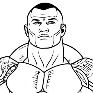 Randy Orton In Action Coloring Page 39388-32703