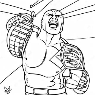 Randy Orton In Action Coloring Page 39388-32704