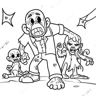 Disney Zombies Coloring Page 39397-32698