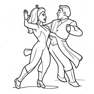 Zed And Addison Dancing Coloring Page 39398-32705