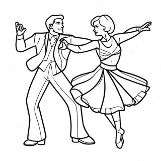 Zed And Addison Dancing Coloring Page 39398-32707