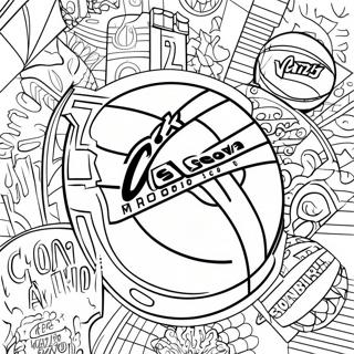 Nba Logo Coloring Page 39427-32722