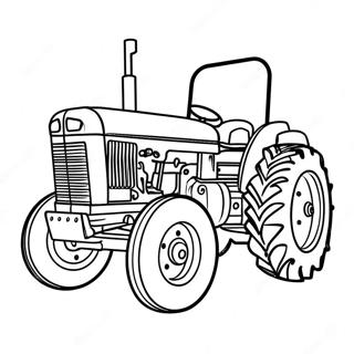 Pulling Tractor Coloring Pages