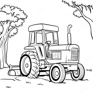 Vintage Pulling Tractor Coloring Page 39478-32782