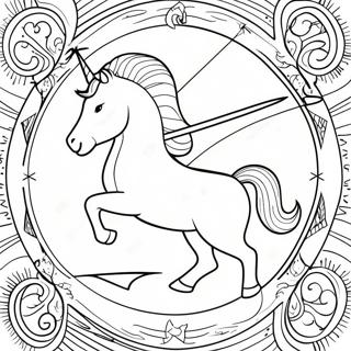 Sagittarius Coloring Pages