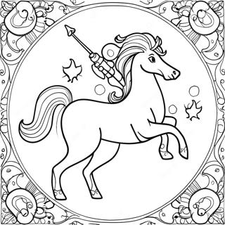 Sagittarius Zodiac Sign Coloring Page 39537-32818