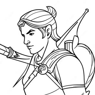 Sagittarius Archer Coloring Page 39538-32814