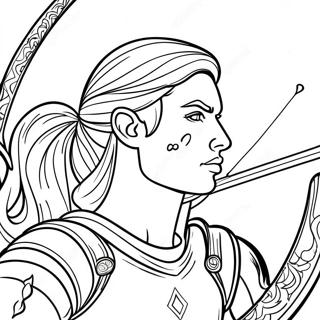 Sagittarius Archer Coloring Page 39538-32815