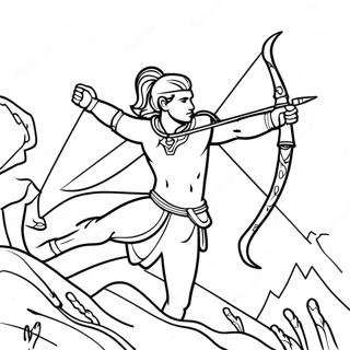 Sagittarius Archer Coloring Page 39538-32816