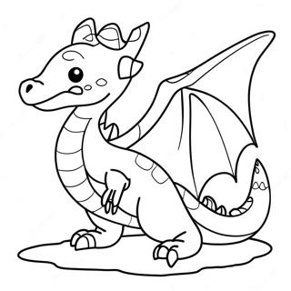 Sandwing Dragon Coloring Pages