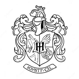 Harry Potter House Crest Coloring Page 39577-32846