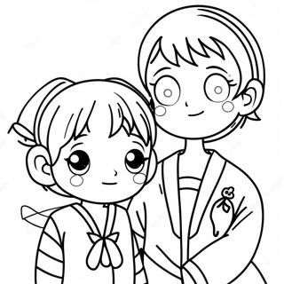 Oshi No Ko Characters Coloring Page 39598-32867