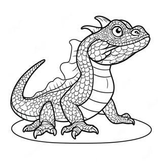 Realistic Water Dragon Coloring Page 39627-32887