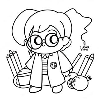 Harry Potter Chibi Coloring Pages