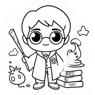 Harry Potter Chibi Coloring Page 39637-32896