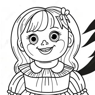 Creepy Annabelle Doll Coloring Page 39668-32921