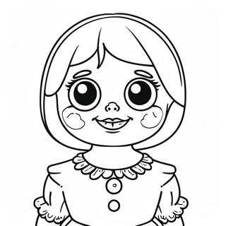 Creepy Annabelle Doll Coloring Page 39668-32922