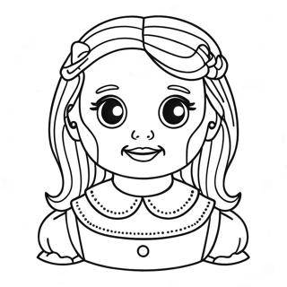 Creepy Annabelle Doll Coloring Page 39668-32923