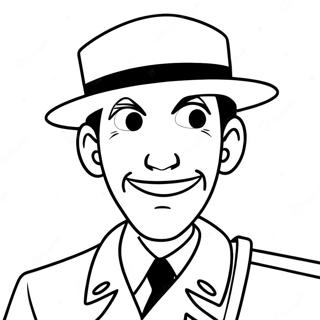 Inspector Gadget Coloring Page 39687-32938