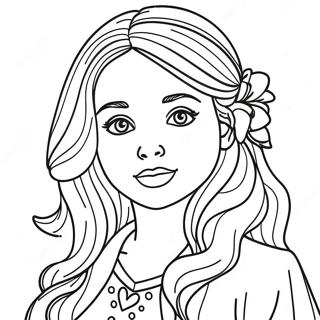 Beautiful Girl Coloring Pages