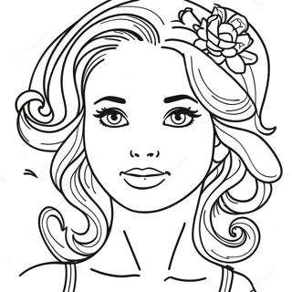 Beautiful Girl Coloring Page 39697-32946