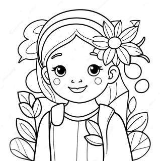 Beautiful Girl Coloring Pages