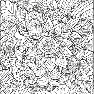 Hard Flower Mandala Coloring Page 39717-32955