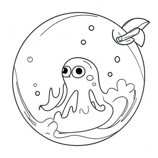 Colorful Bubble Adventure Coloring Page 3971-3216