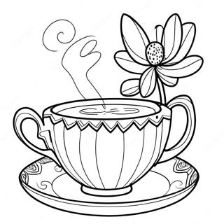 Teacup Coloring Page 39727-32951